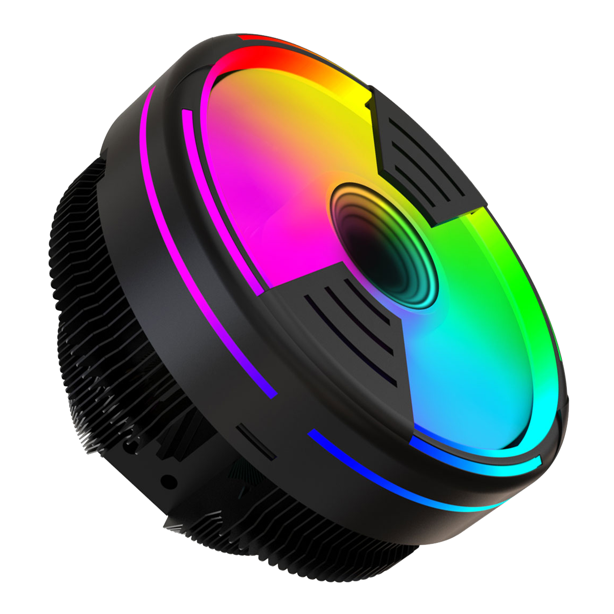 Tornado Rainbow 17 Modlu Ufo CPU İşlemci Fanı Intel AMD Uyumlu 130x130x95mm CPU Fan