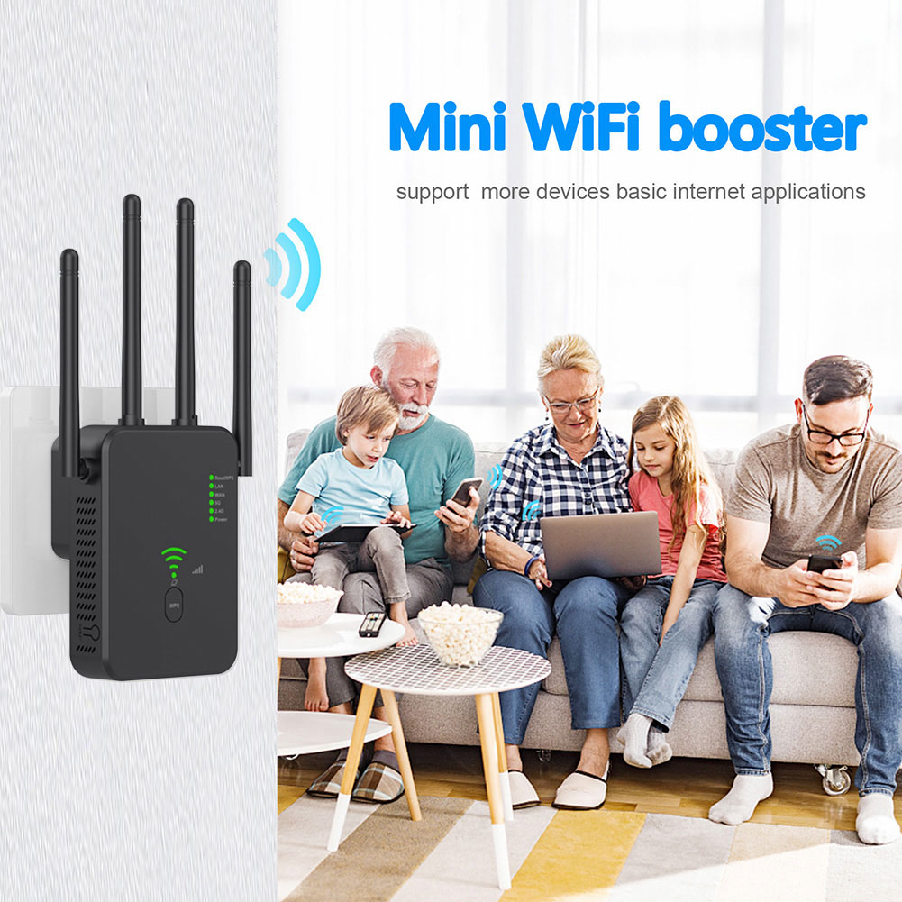 Alfa Net WaveRider 3in 1 Wifi Pro Sinyal Yaklaştırıcı - Güçlendirici 1200Mbps 5G AP Repeater Router Dual Band