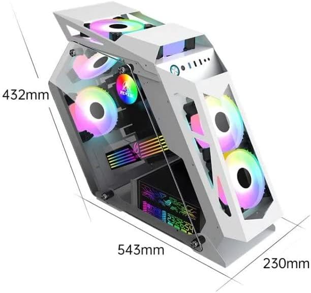 Darth Vader Beyaz 6 RGB Fanlı Cam Panel Robotik Kasa m-ATX Gaming Oyuncu Bilgisayar Kasası