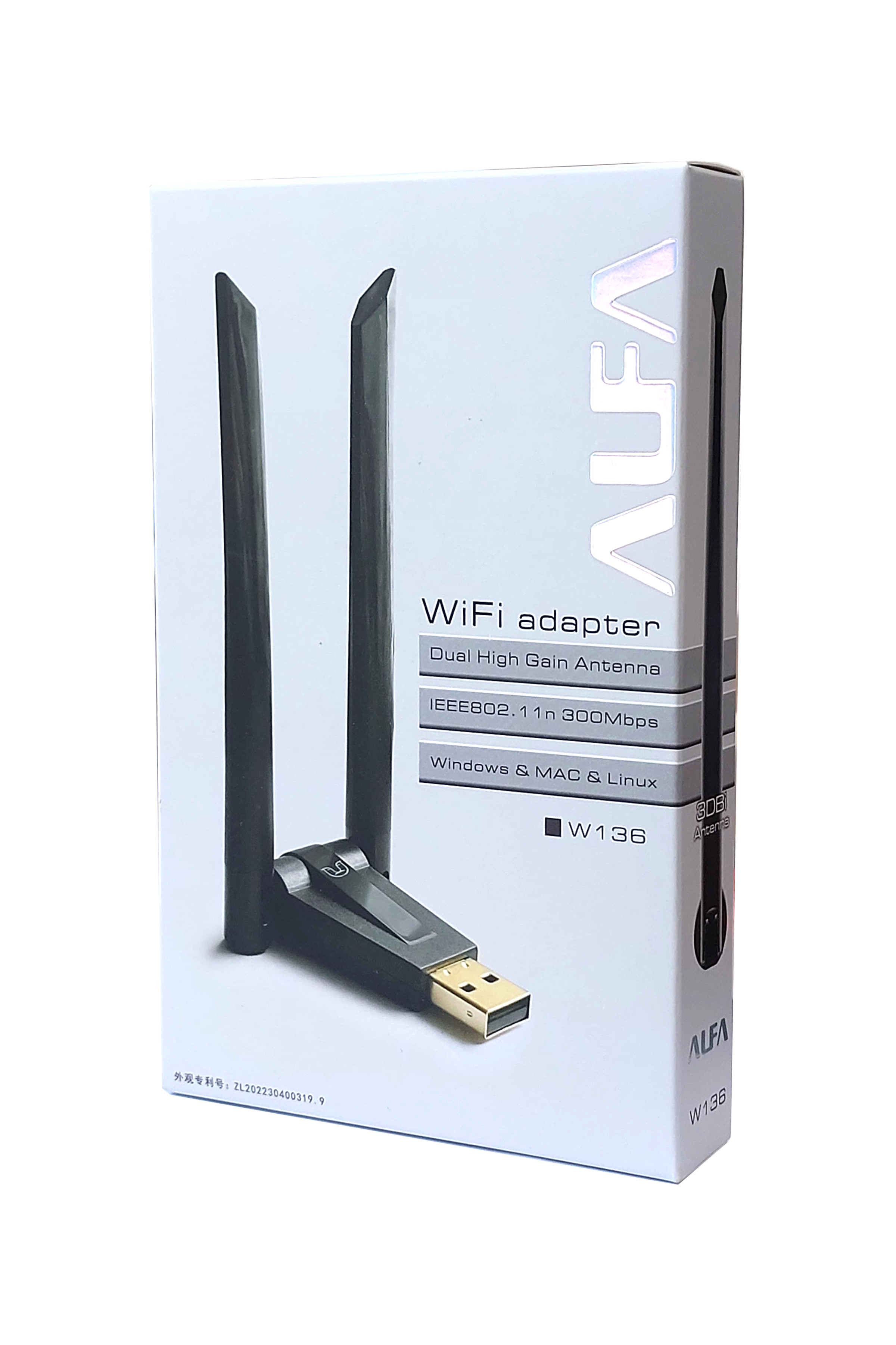 Alfa Dual Band Usb Adaptör Kablosuz Wifi Alıcı Anten