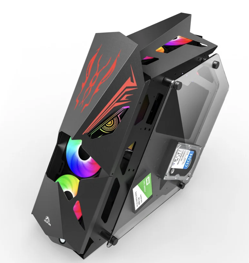 Dark Lord 7 RGB Fanlı Mid Tower Robotik Kumandalı Gaming Micro ATX Bilgisayar Kasası