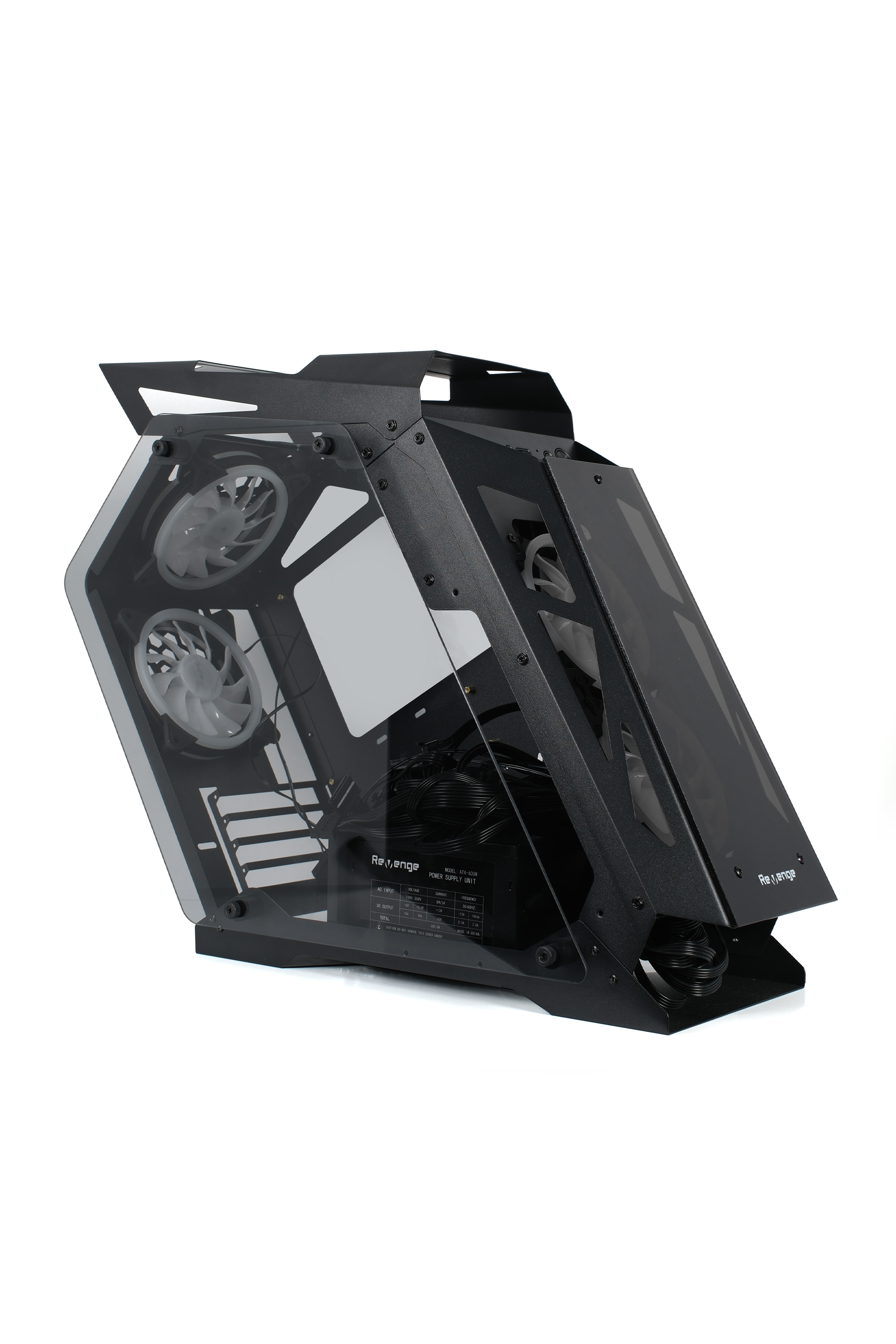 Darth Vader 4 RGB Fanlı Cam Panel Robotik Kasa m-ATX Gaming Oyuncu Bilgisayar Kasası