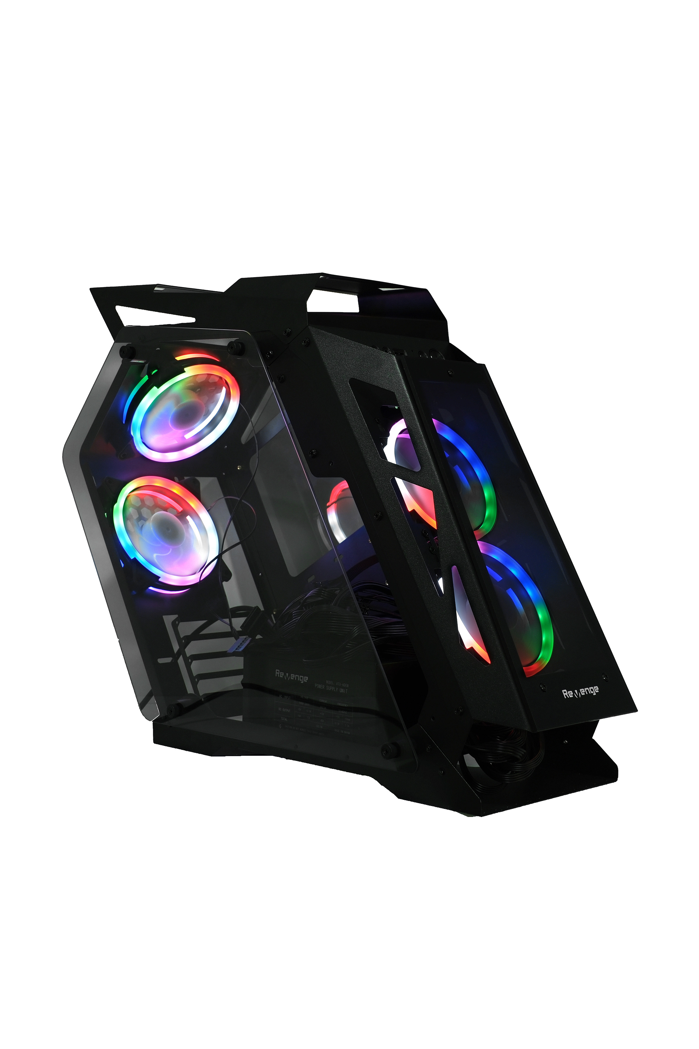 Darth Vader 4 RGB Fanlı Cam Panel Robotik Kasa m-ATX Gaming Oyuncu Bilgisayar Kasası