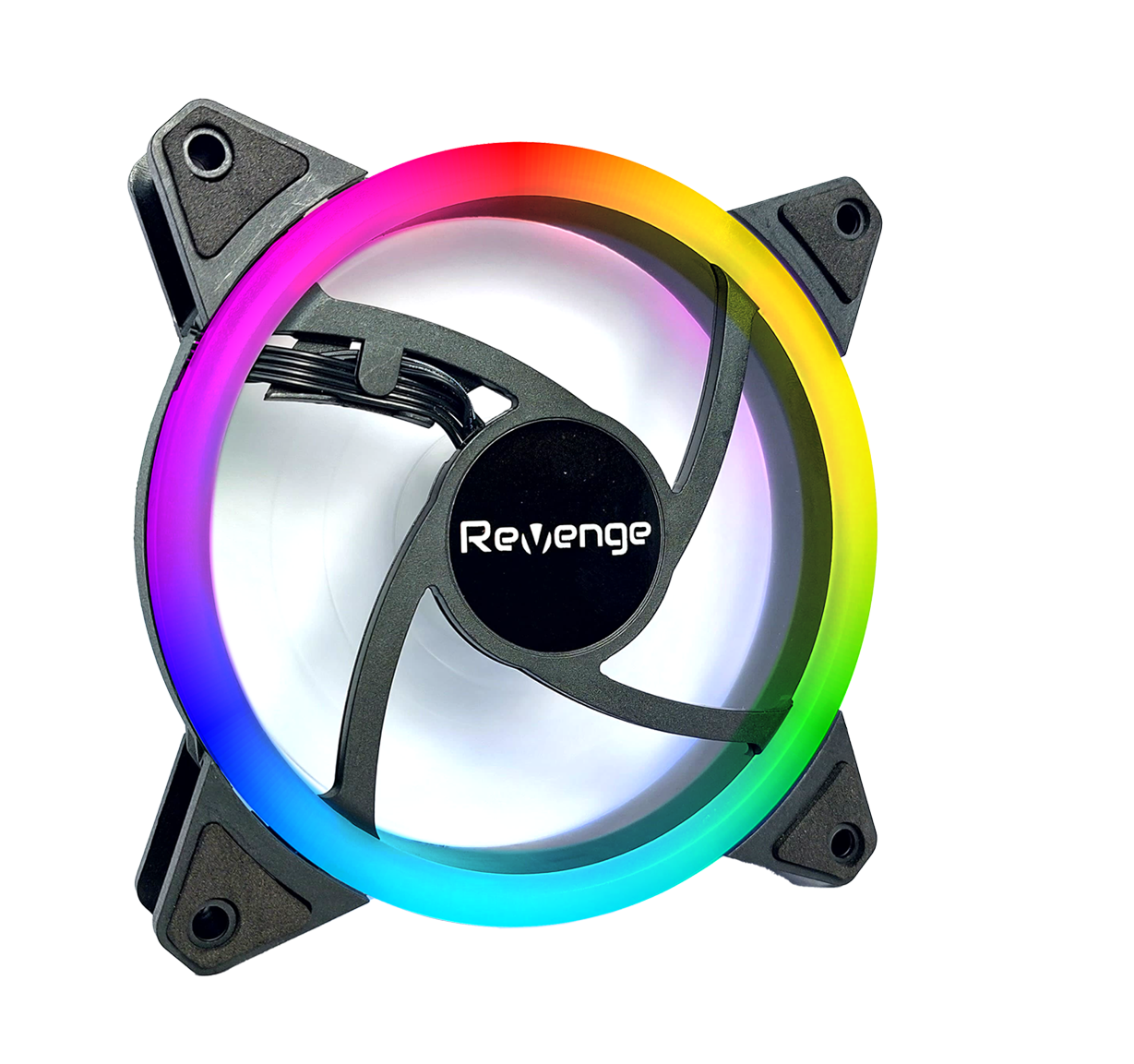 4LÜ SET 12cm RGB Renk Değiştiren 120mm Fan Molex LED Bilgisayar Kasa Fanı Revenge Kasa Uyumlu