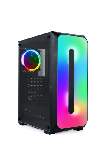 Colorful 1 Fanlı Atx Şeffaf Temperli Cam Rgb Gaming Bilgisayar Gaming Oyuncu Kasası