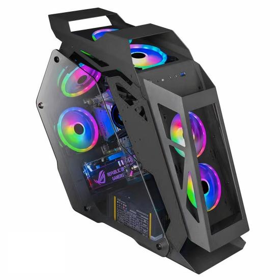 Darth Vader 4 RGB Fanlı Cam Panel Robotik Kasa m-ATX Gaming Oyuncu Bilgisayar Kasası