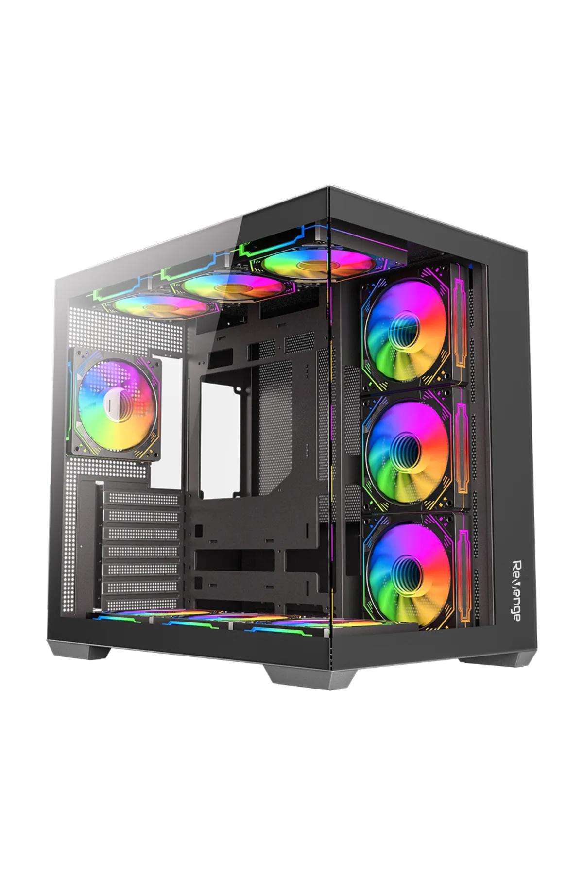 Supernova 7 RGB Fanlı ATX Temperli Cam Panel Akvaryum Gaming Bilgisayar Kasası