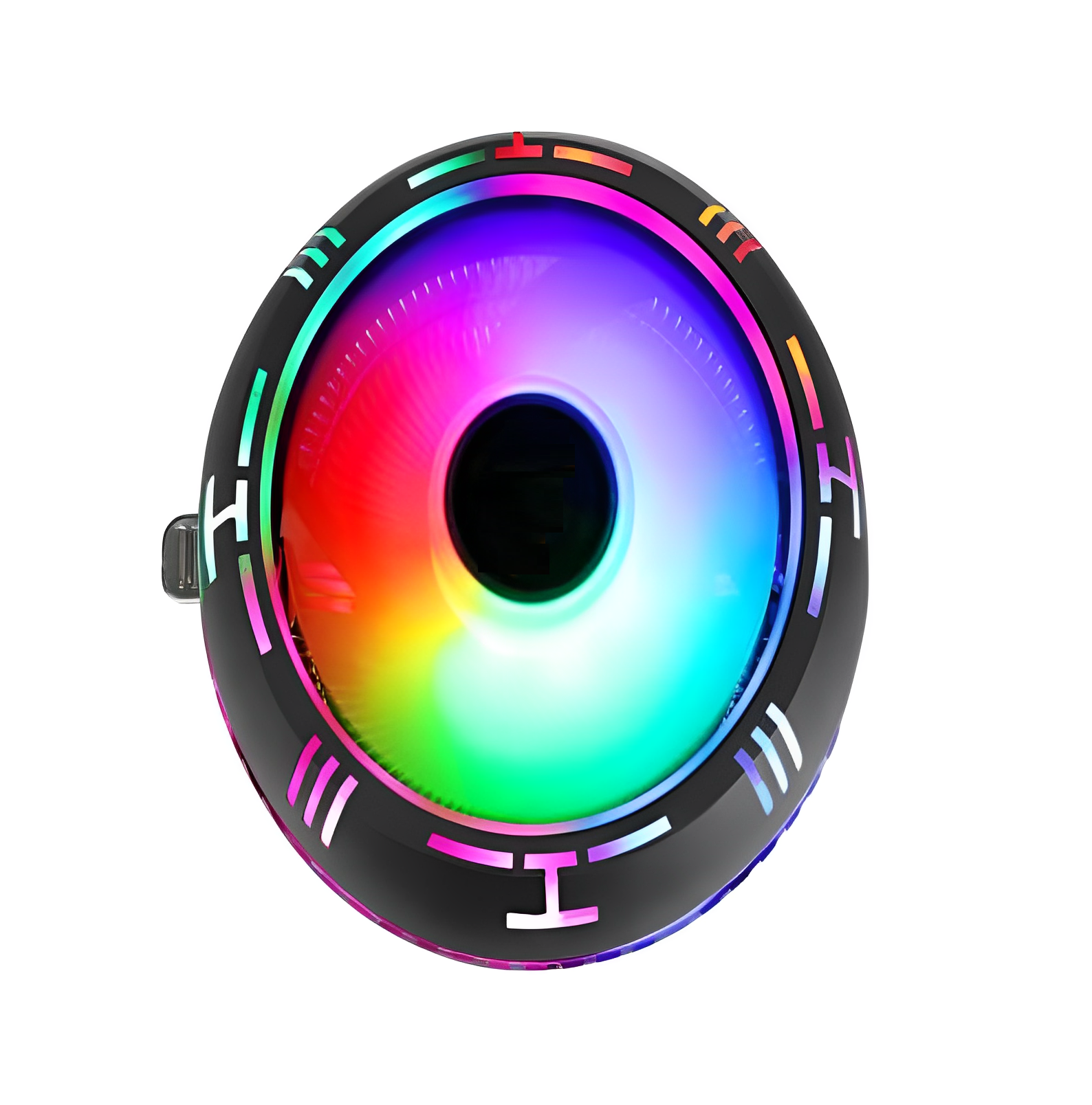 RGB Ufo İşlemci Fanı Intel AMD Uyumlu 3 PIN Hidrolik CPU Fan